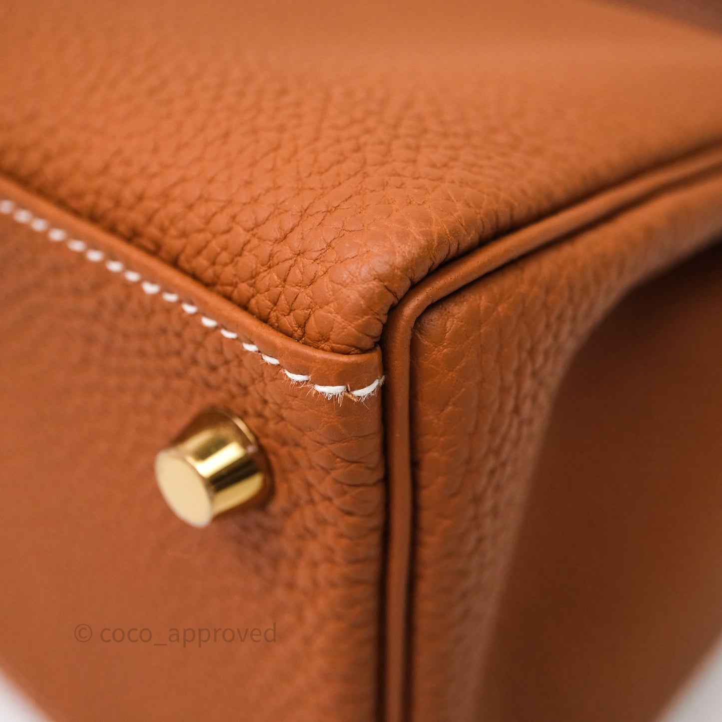 Hermes Kelly 28 Gold Togo Gold Hardware