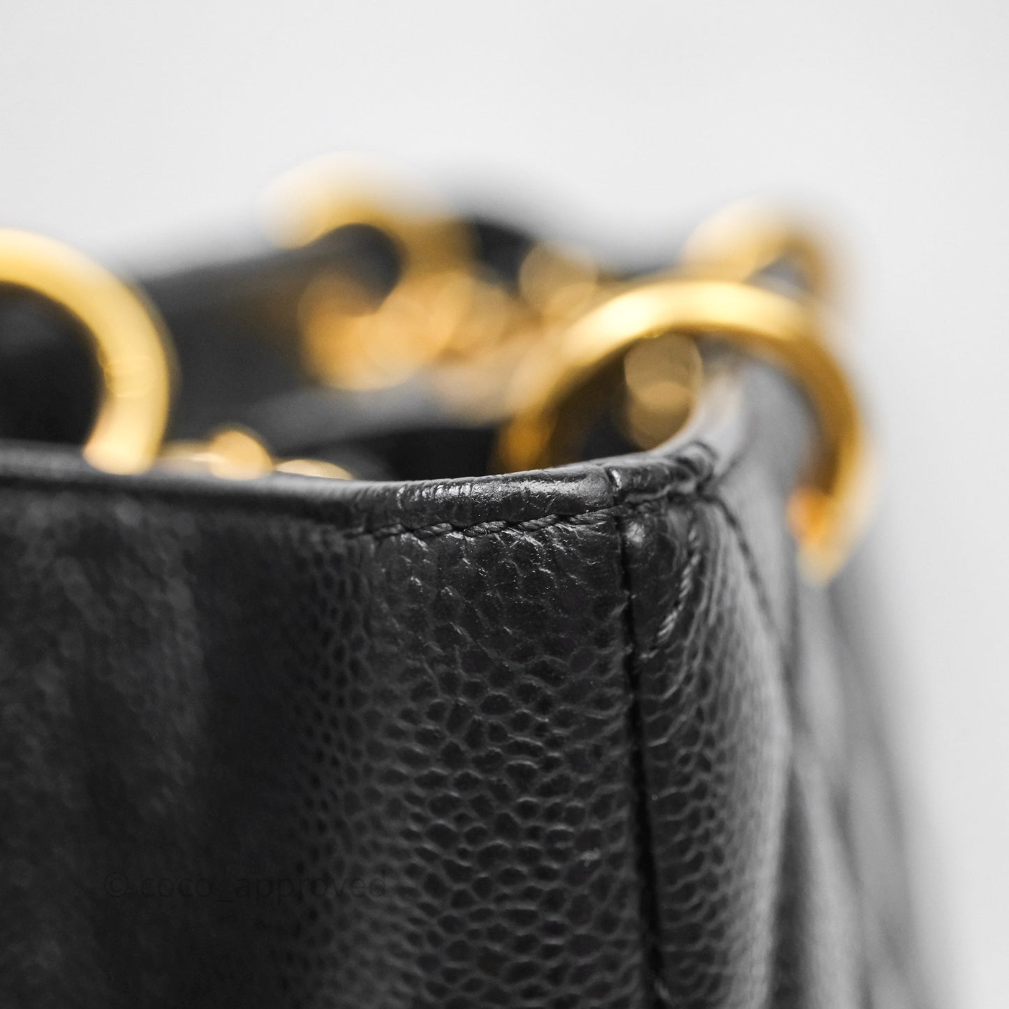 Chanel GST Black Caviar Gold Hardware