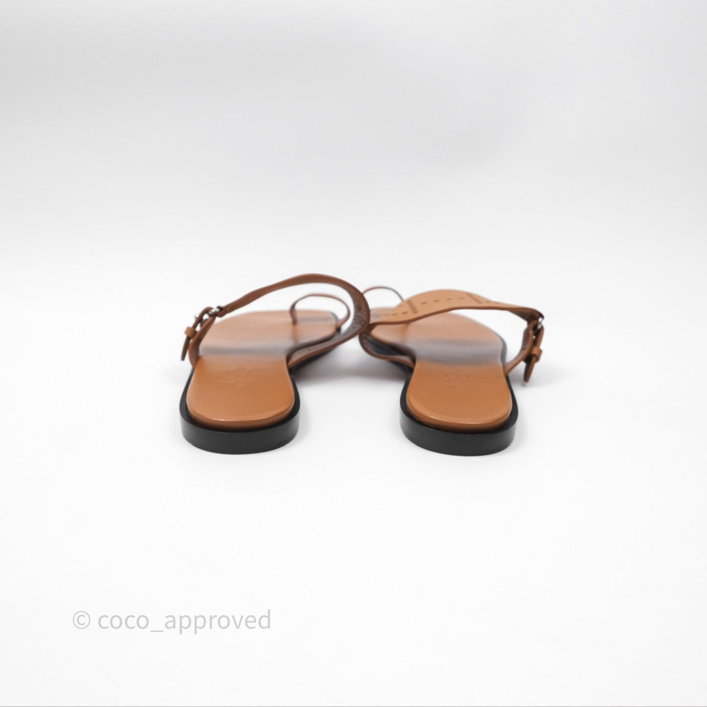 Hermès Hera Sandals Natural Calfskin Size 38