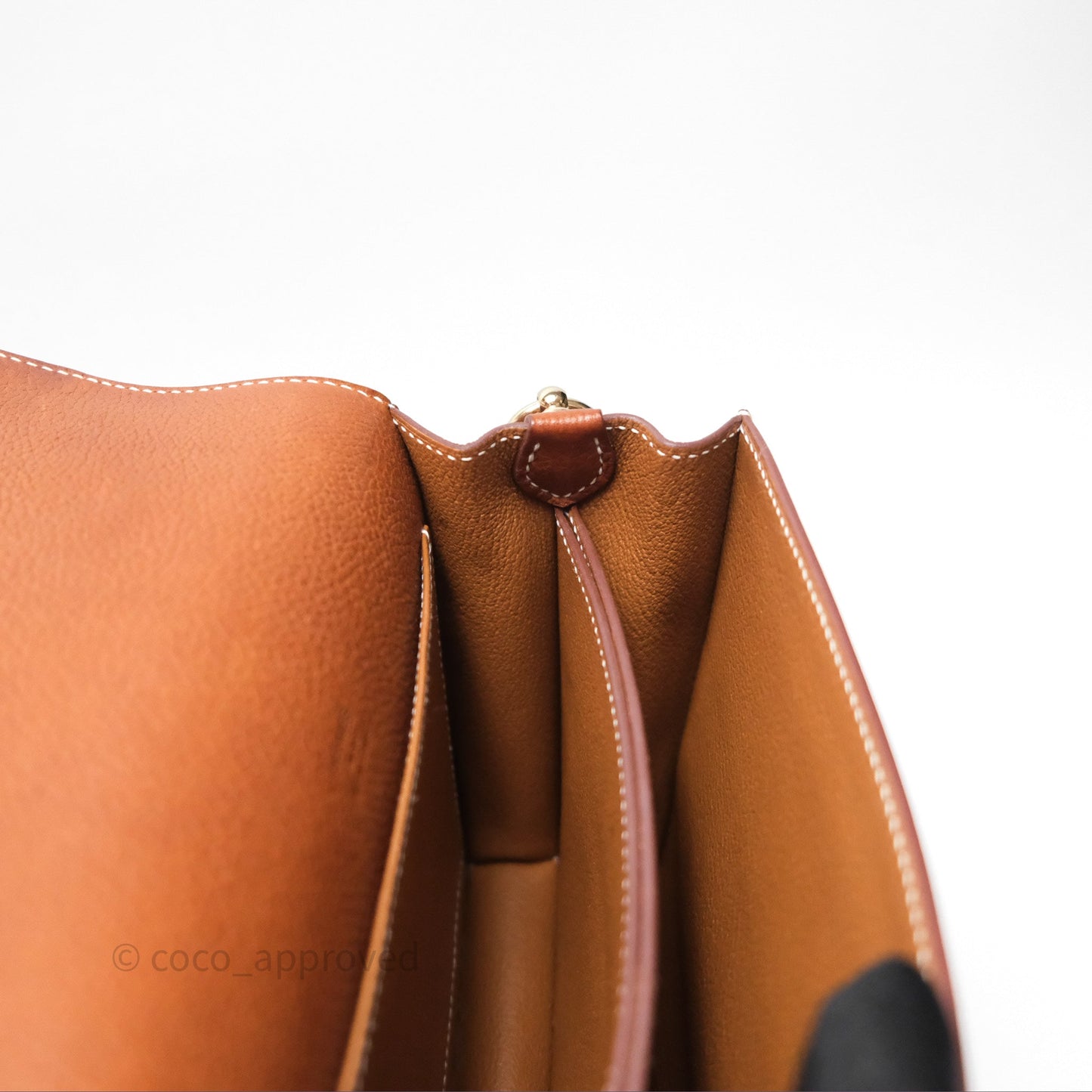 Hermès Roulis Mini Fauve 34 Barenia Gold Hardware
