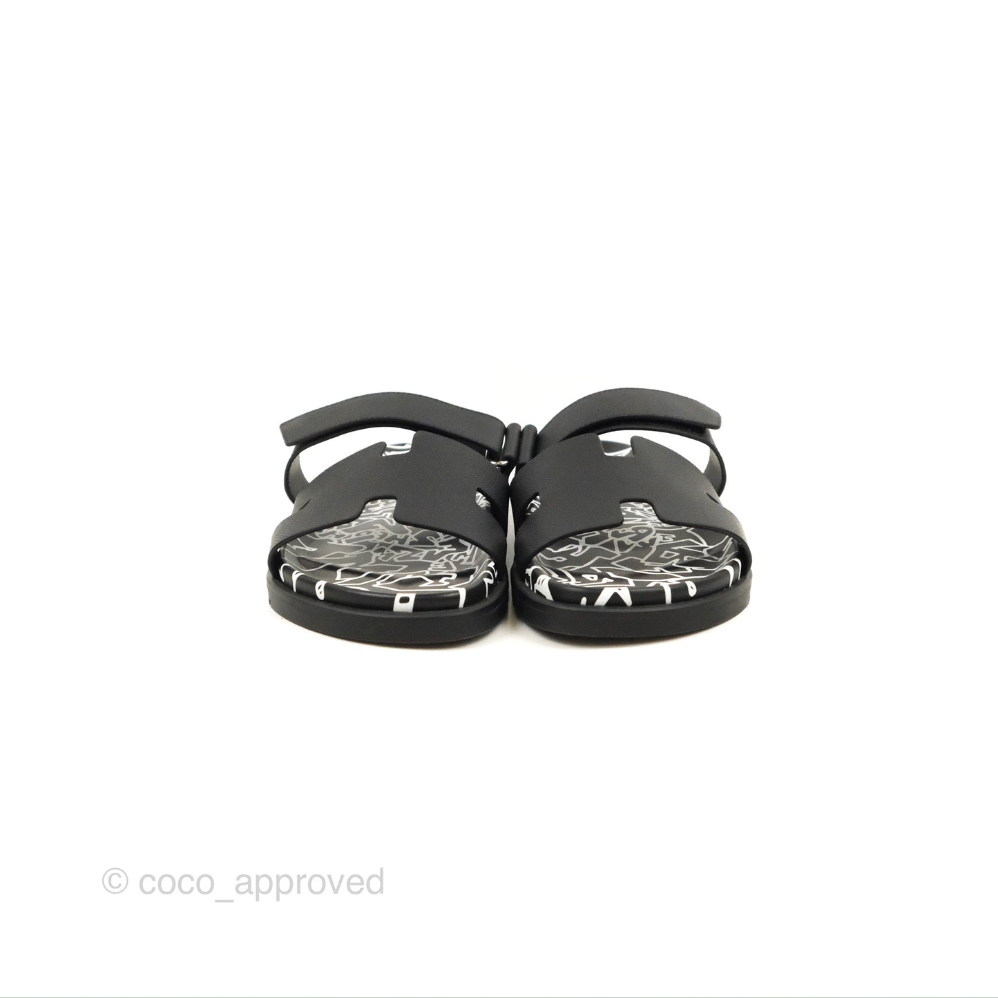 Hermès Chypre Sandal 'Graff Hermes' Black Epsom