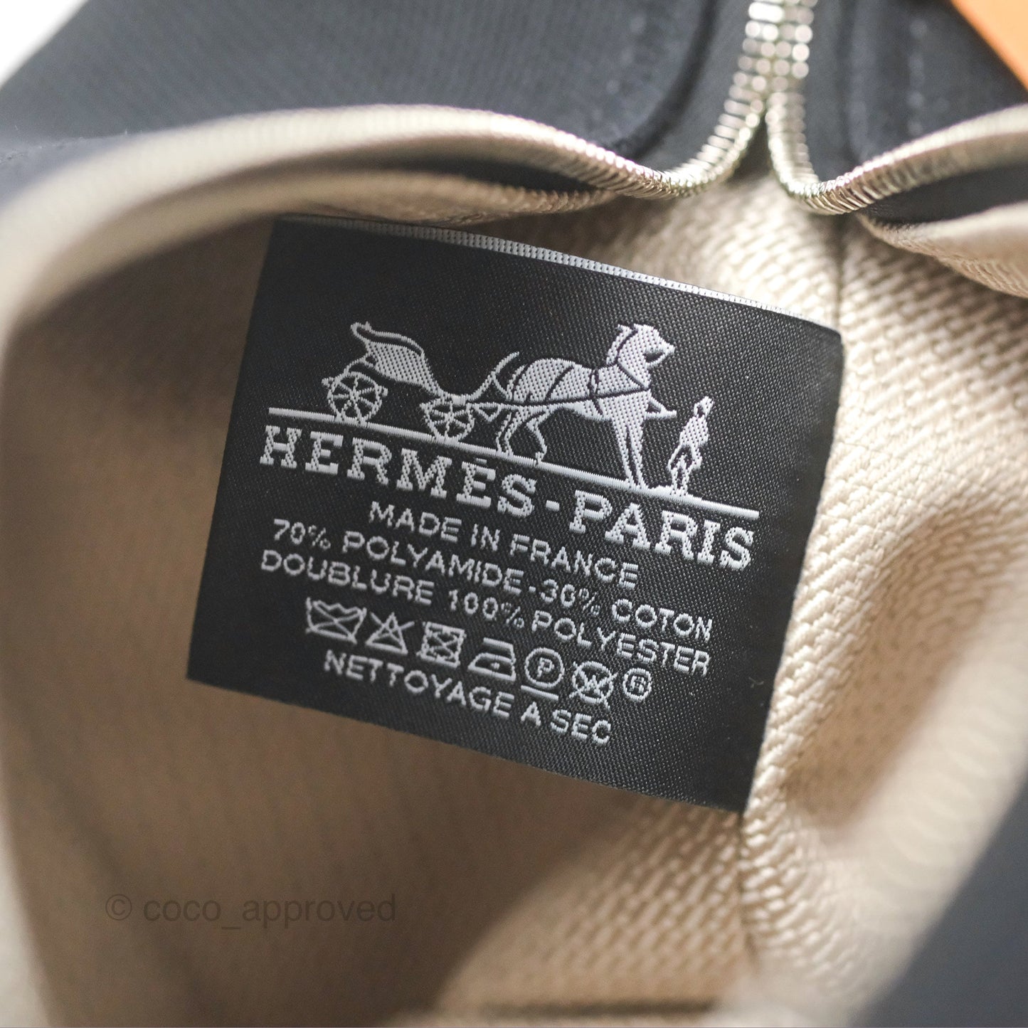 Hermès Small Bride-A-Brac Noir Bleu Nuit Canvas