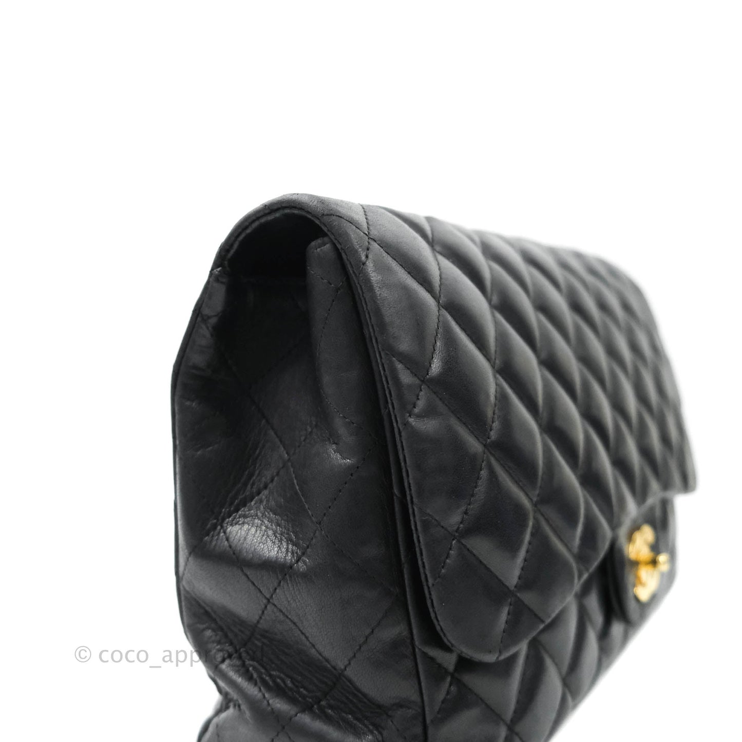 Chanel Jumbo Single Flap Black Lambskin Gold Hardware⁣⁣