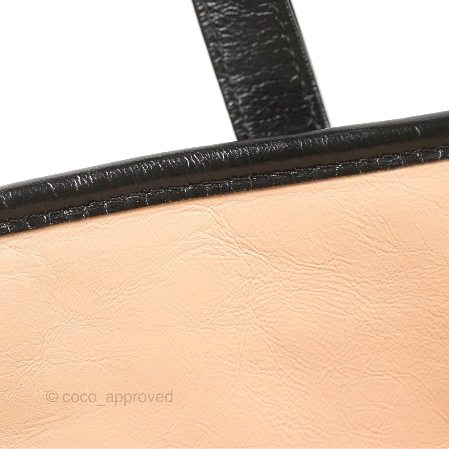 Chanel Large Gabrielle Shopping Tote Quilted Beige Aged Calfskin