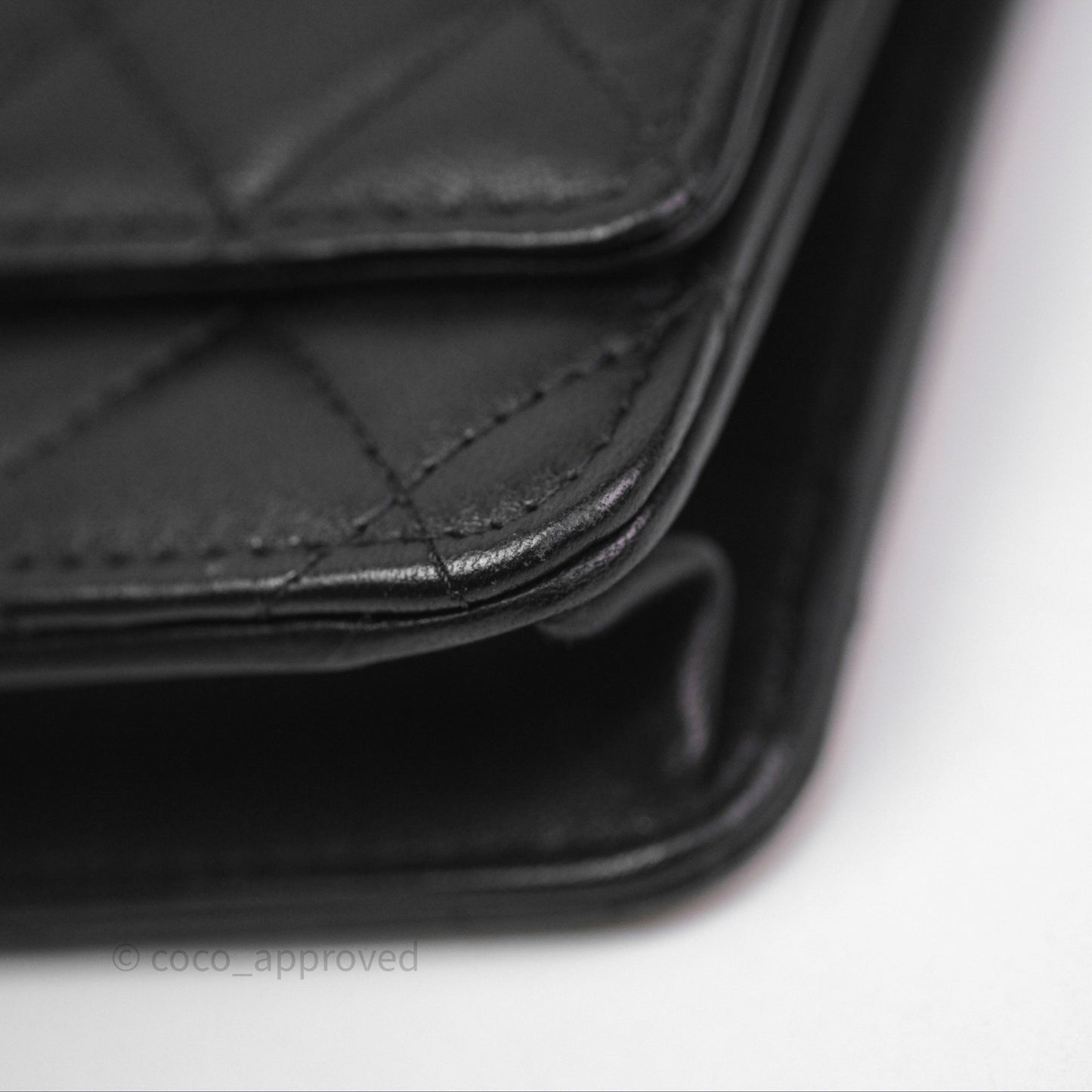 Chanel Trendy CC WOC Wallet on Chain Black Lambskin Gold Hardware