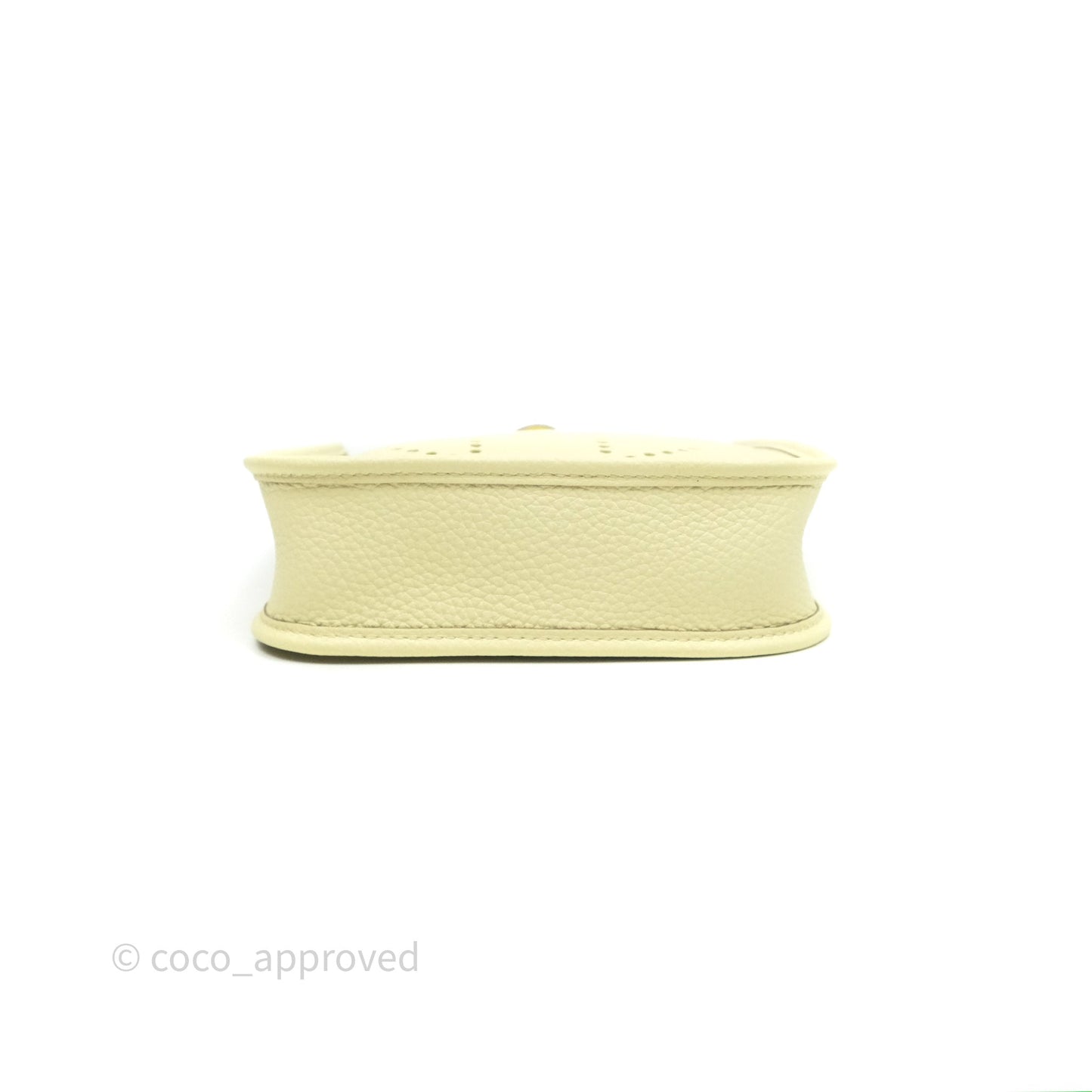 Hermès Mini Evelyne 16 Jaune Milton I8 Clemence Palladium Hardware