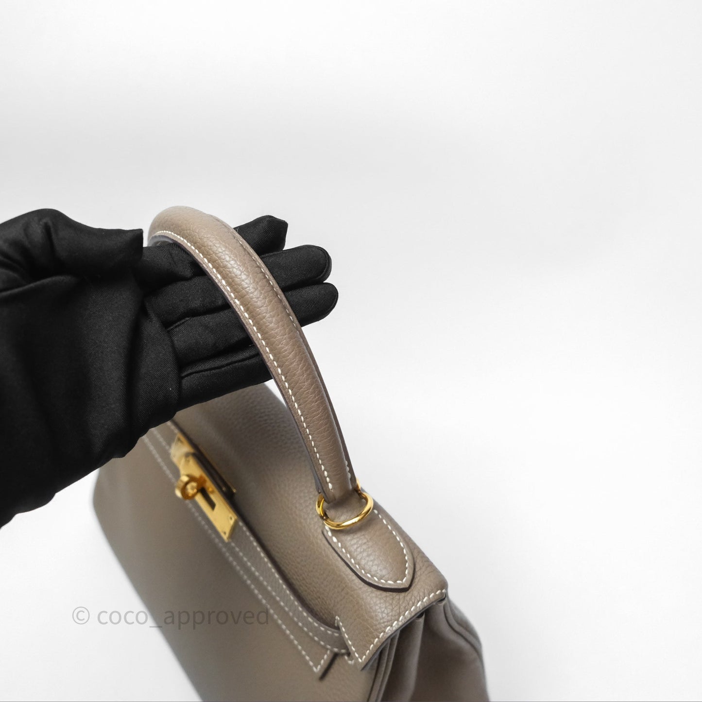 Hermès Kelly II 28 Retourne Etoupe 18 Togo Gold Hardware