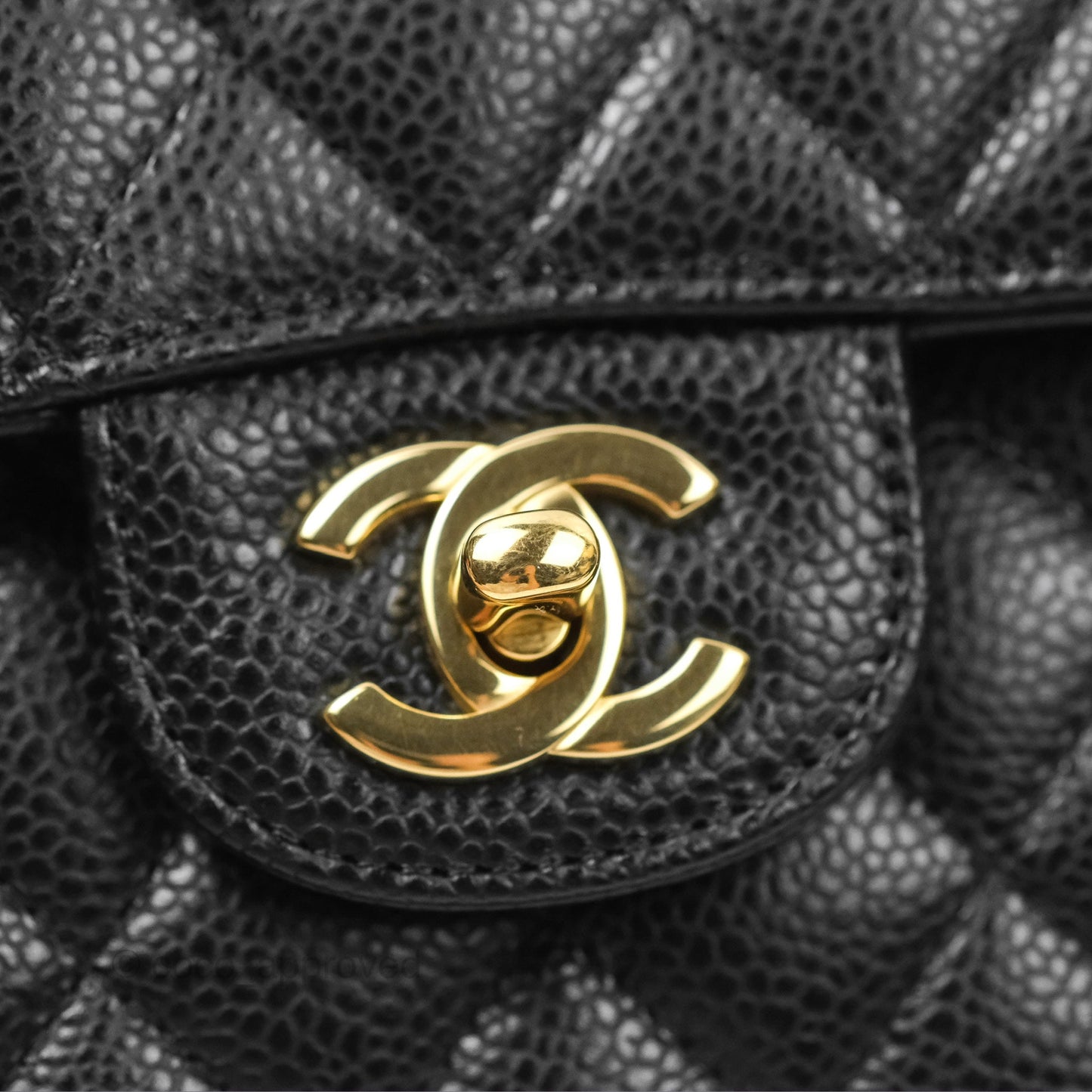 Chanel Small Classic Quilted Flap Black Caviar Gold Hardware