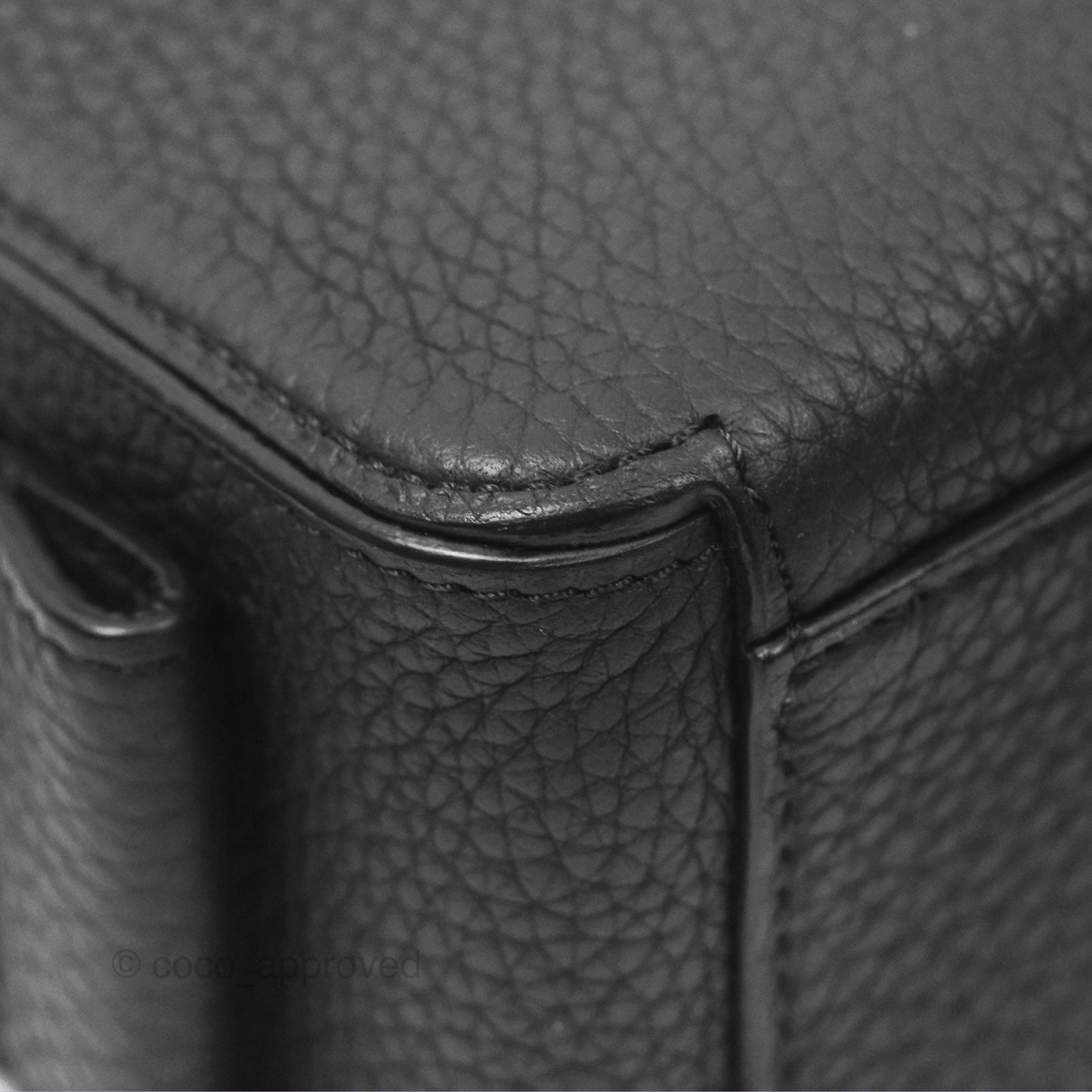 Delvaux Cool Box Nano Taurillon Soft Grained Calfskin Black Gold Hardware