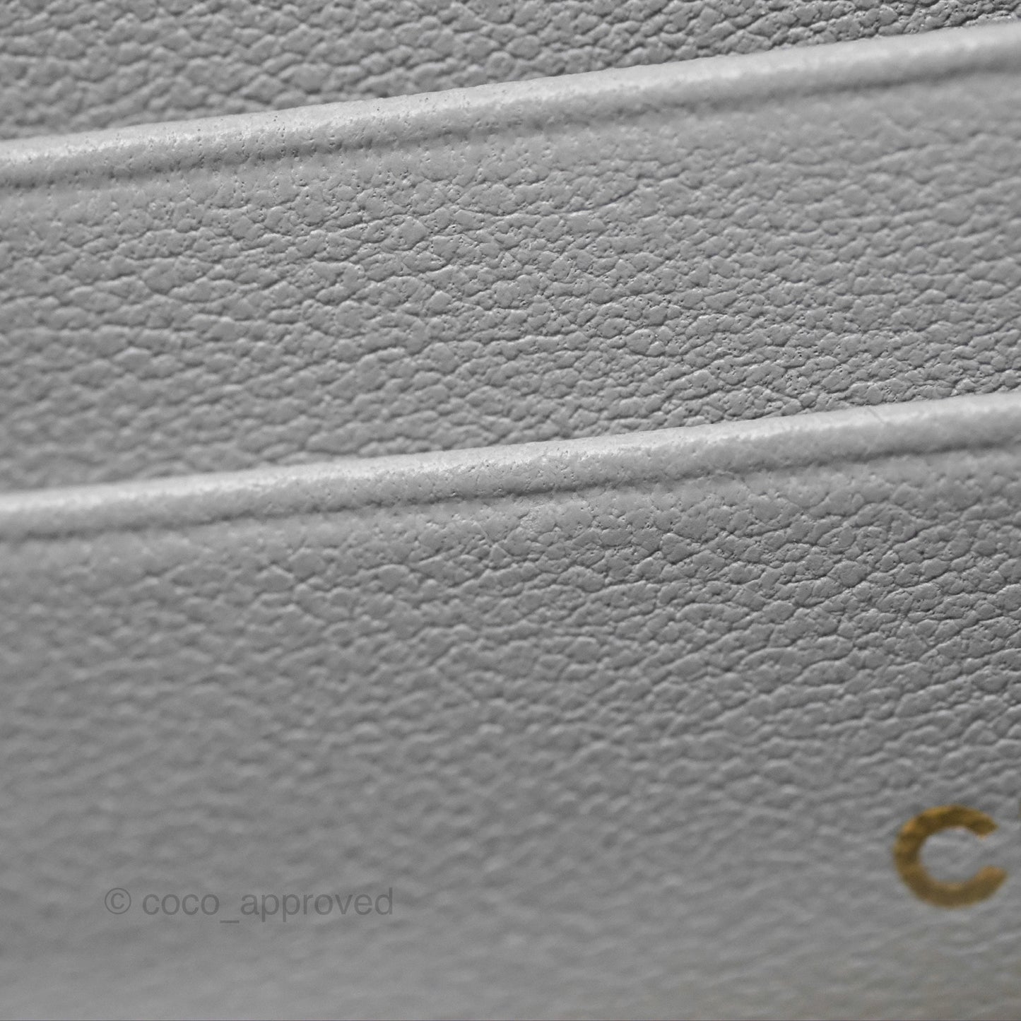 Chanel Vanity with Heart Adjustable Chain Grey Caviar Aged Gold Hardware