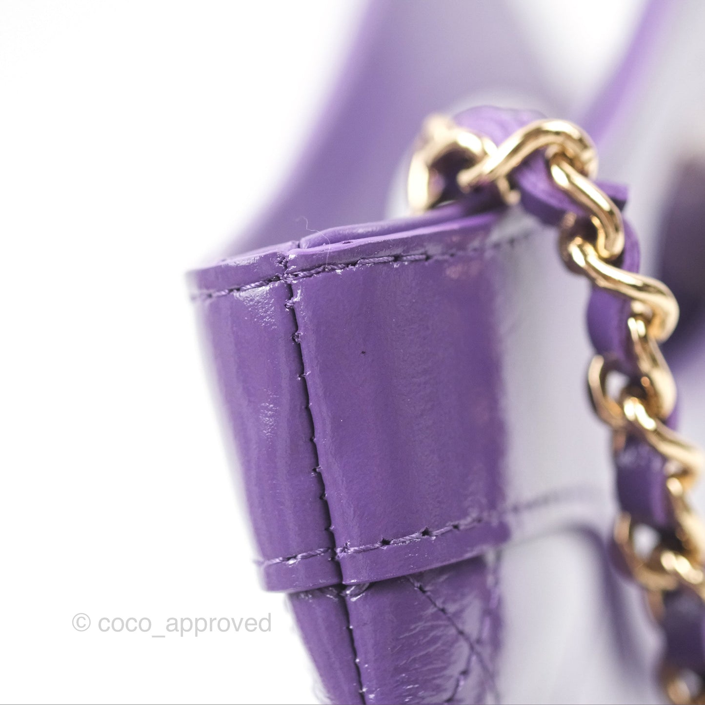 Chanel Nano 31 Purple Gold Hardware 24C