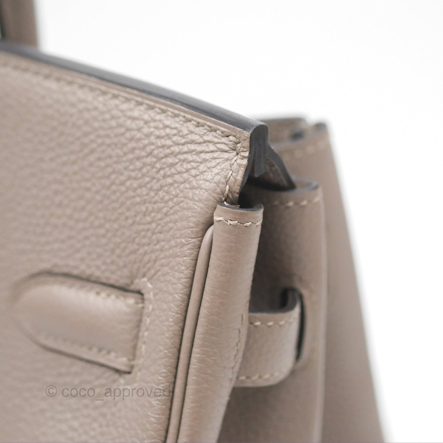 Hermès Birkin 30 Retourne Gris Asphalt M8 Togo Gold Hardware