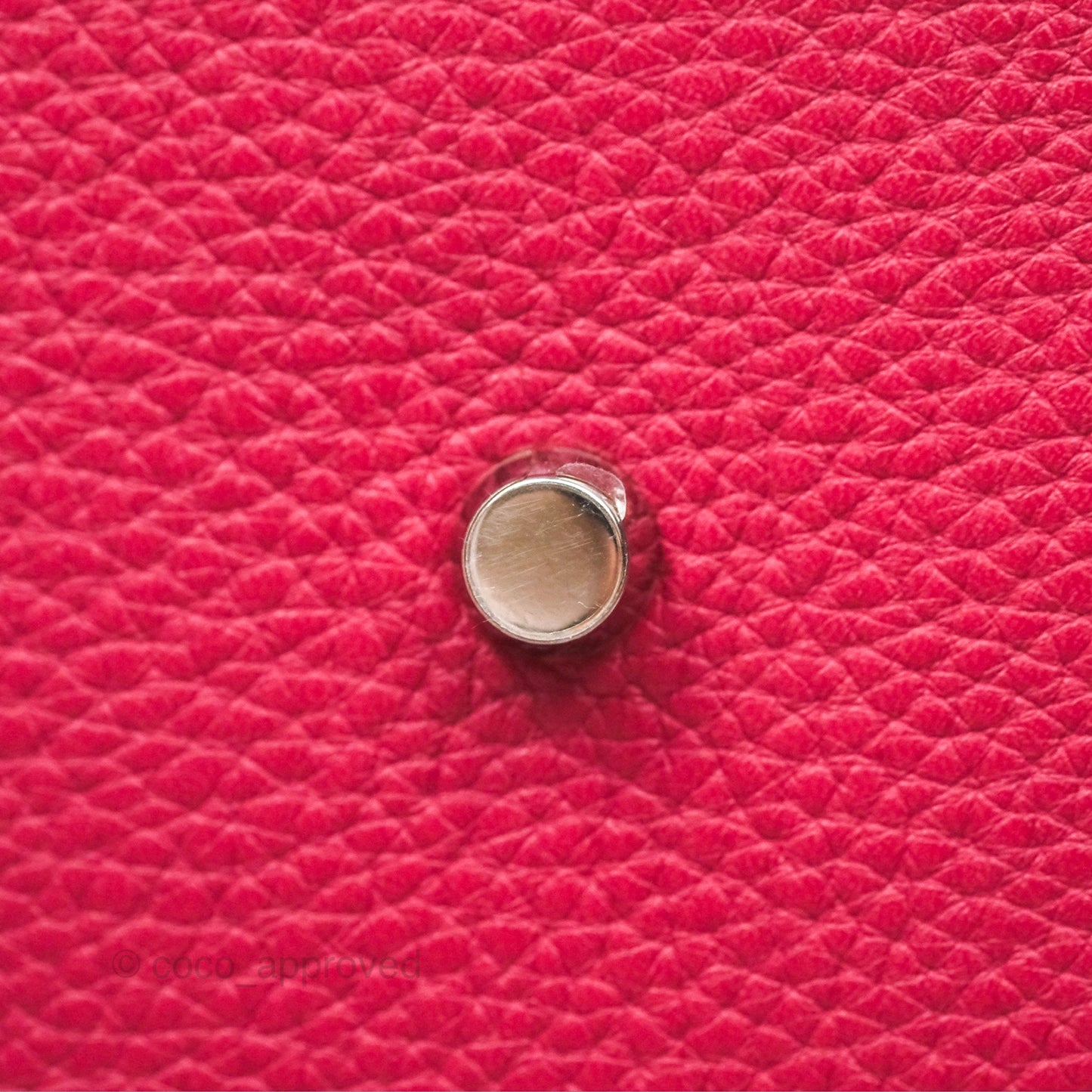 Hermès Lindy 30 Rubis Clemence Palladium Hardware