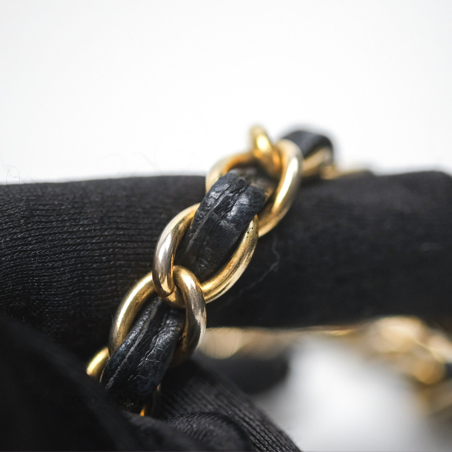 Chanel Vintage Mini Clutch with Chain Black Lambskin Gold Hardware