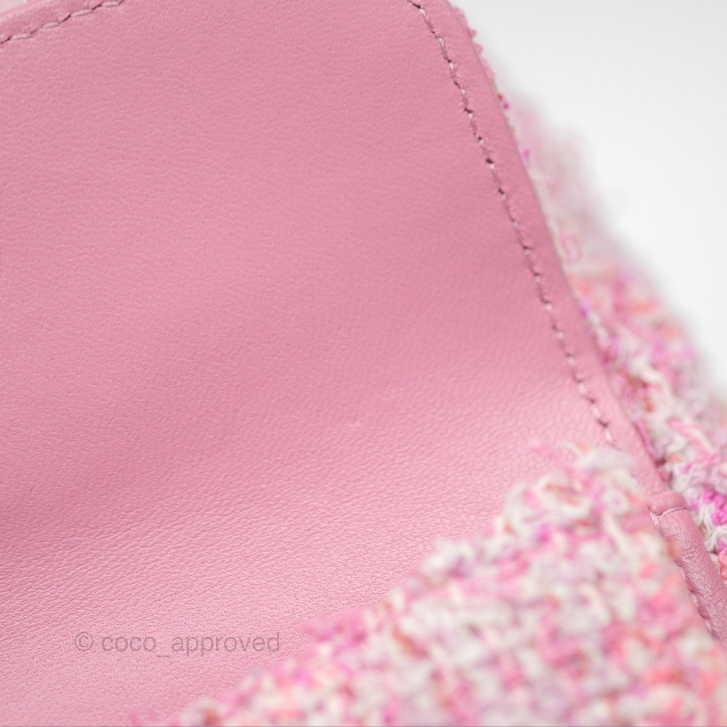 Chanel Classic Mini Backpack Pink Tweed Gold Hardware
