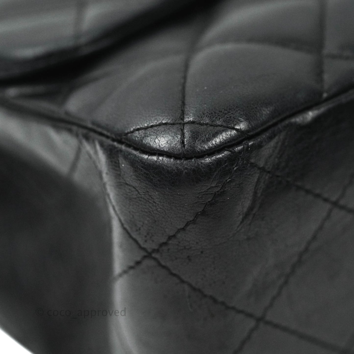 Chanel Jumbo Single Flap Black Lambskin Silver Hardware⁣⁣