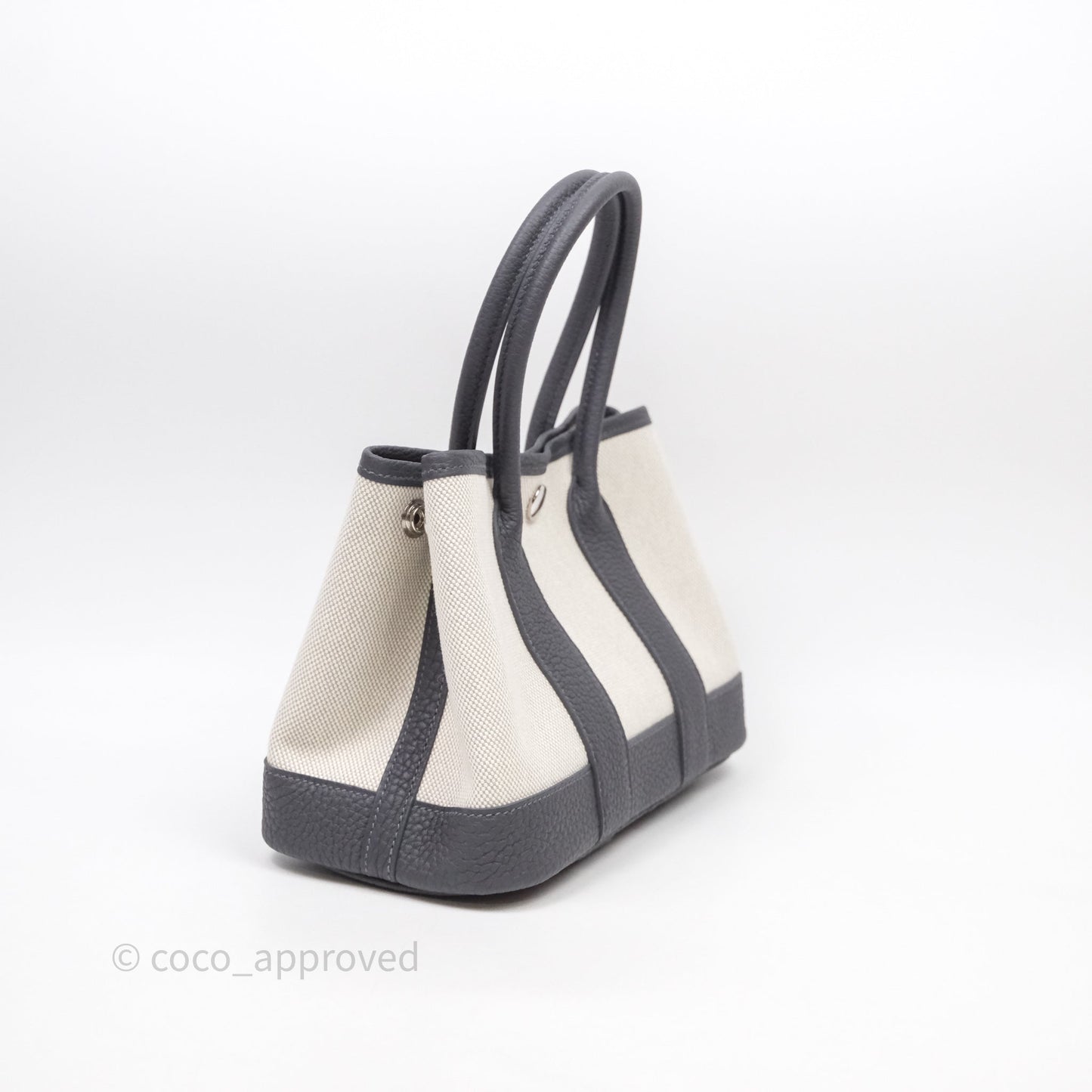 Hermes Mini Garden Party Bleu Glacier/ Ardoise Palladium Hardware