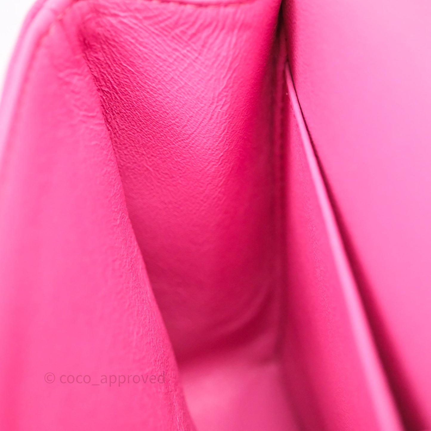 Chanel Classic M/L Medium Flap Quilted Hot Pink Caviar Gold Hardware