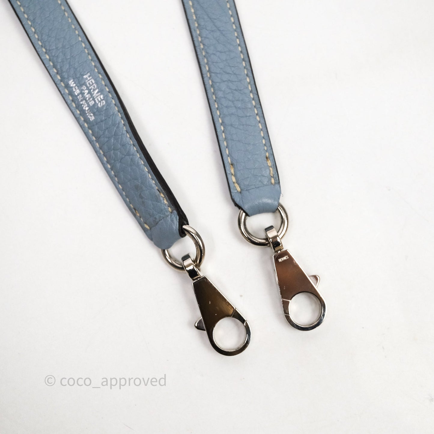 Hermès Kelly 28 Bleu Lin J7 Togo Palladium Hardware