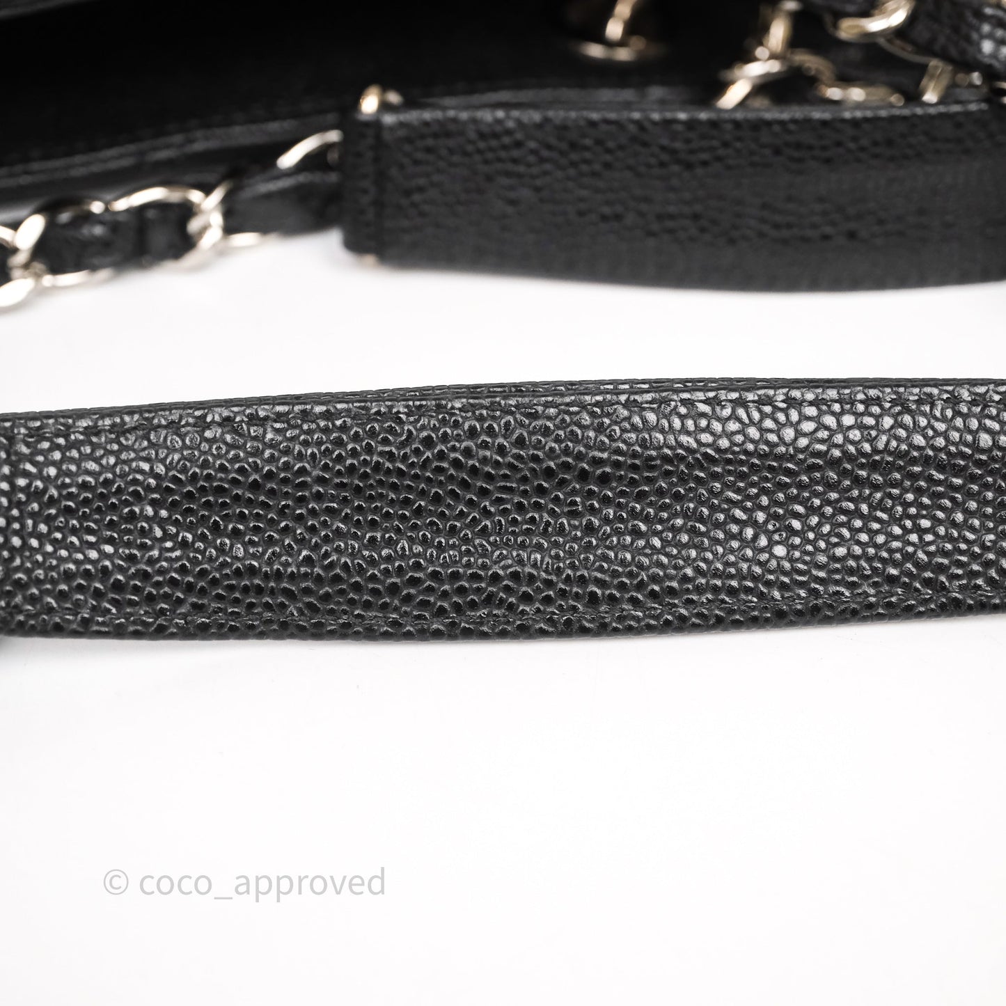Chanel GST Black Caviar Silver Hardware