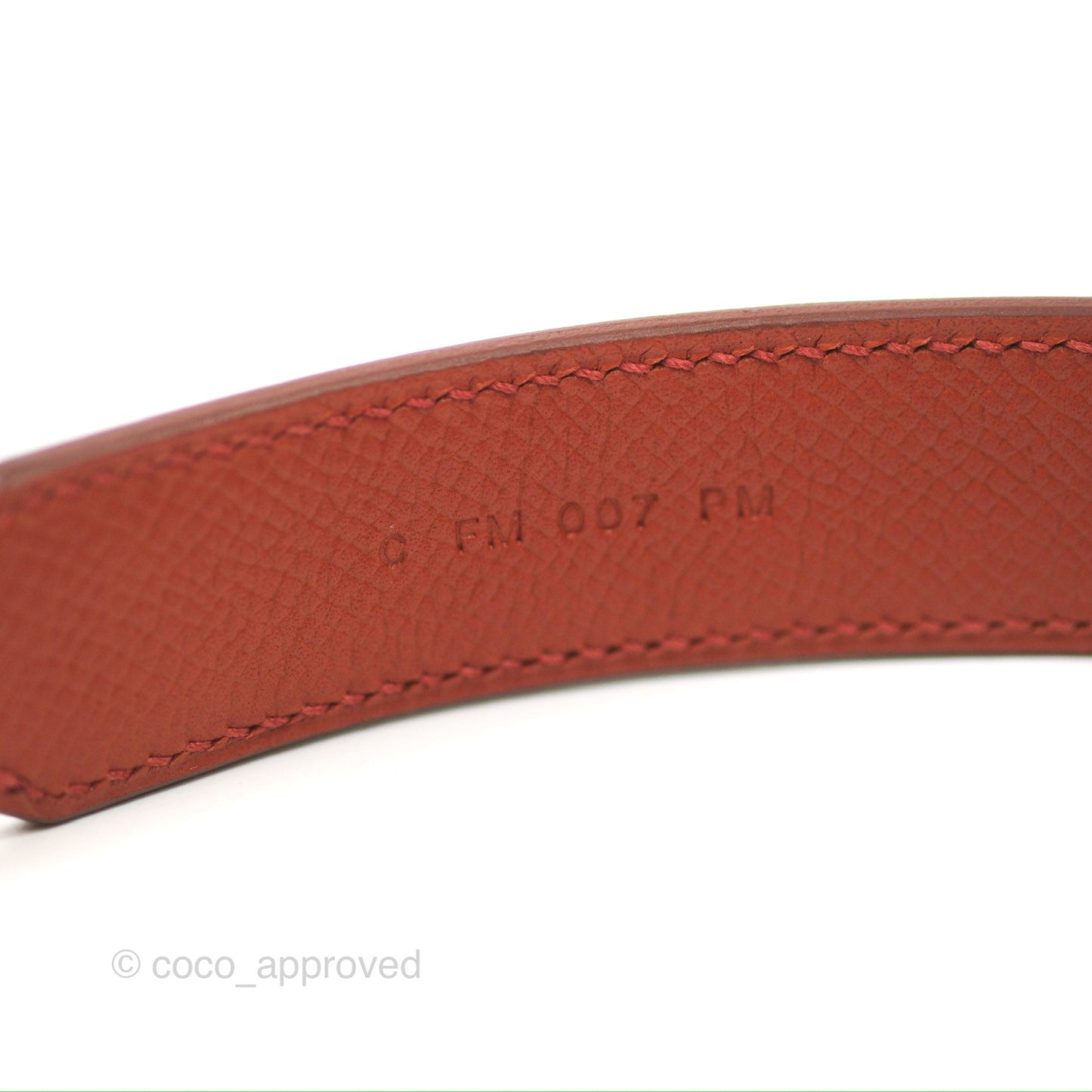 Hermès Tressage Cuir Chevron Strap 25mm Gold Hardware