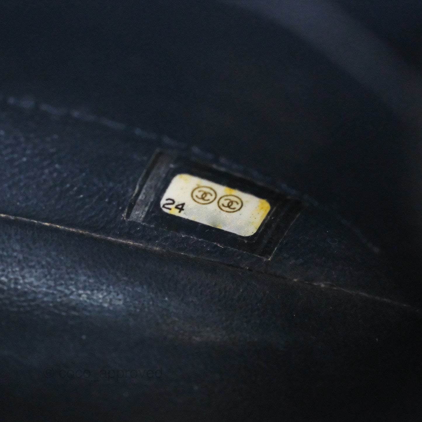 Chanel Small Trendy CC Navy Lambskin Gold Hardware