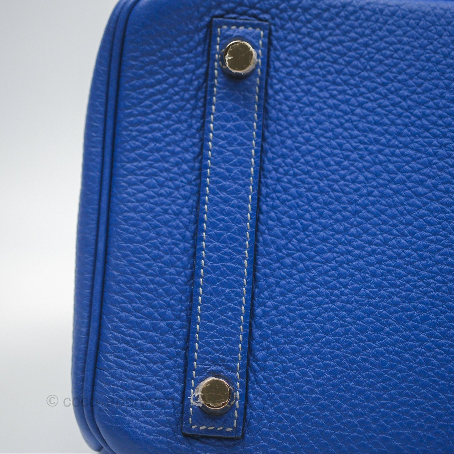 Hermès Birkin 30 Retourne HSS Blue Gris Clemence Brushed Gold Hardware