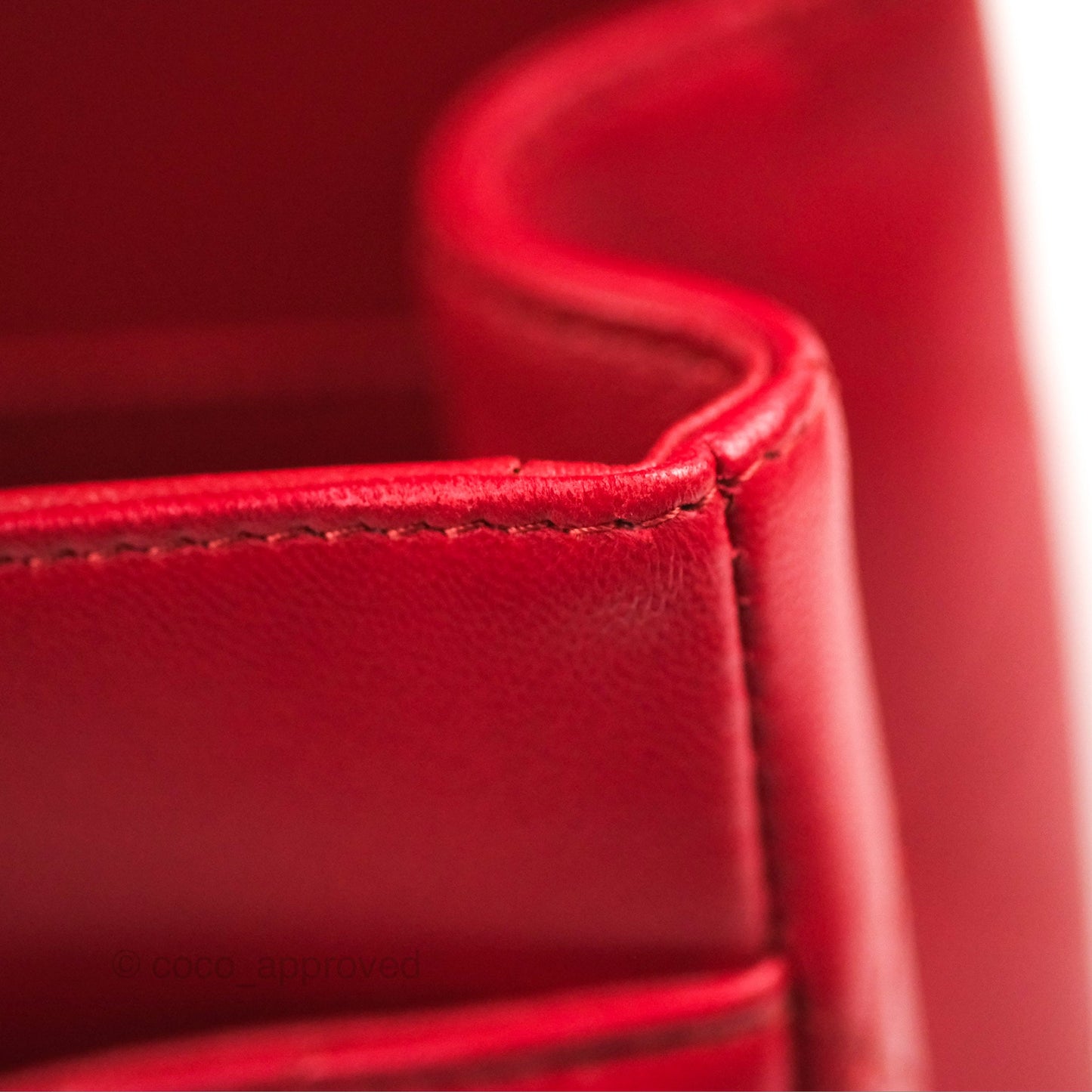 Chanel Jumbo Double Flap Red Lambskin Silver Hardware⁣⁣