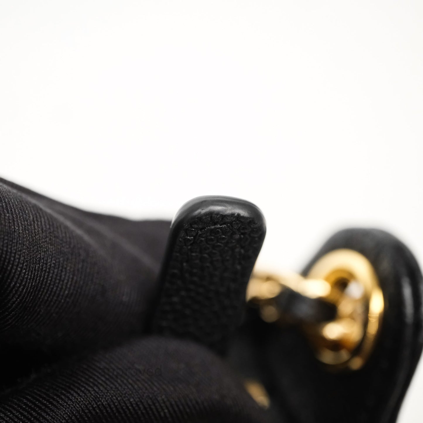 Chanel Clutch on Chain Black Caviar Gold Hardware 25A