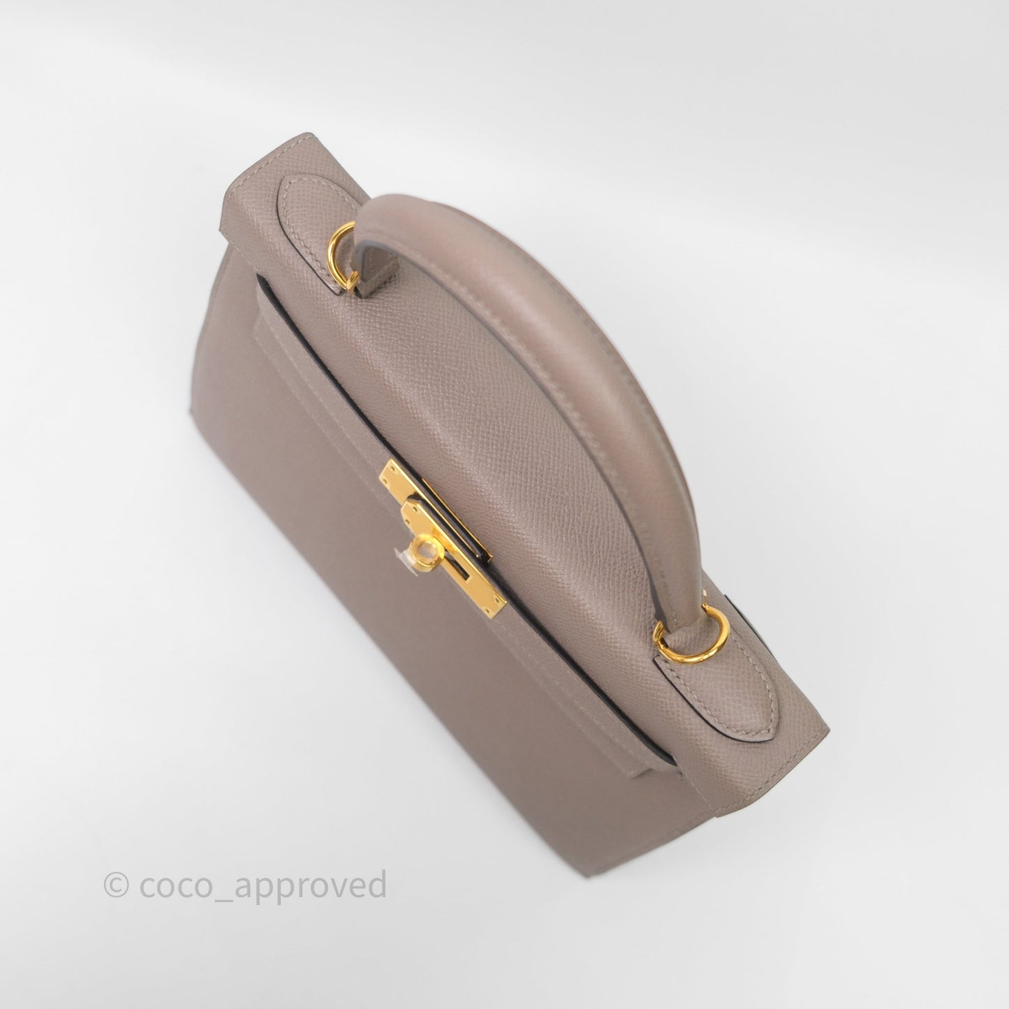 Hermès Kelly 28 Gris Asphalte Epsom Gold Hardware
