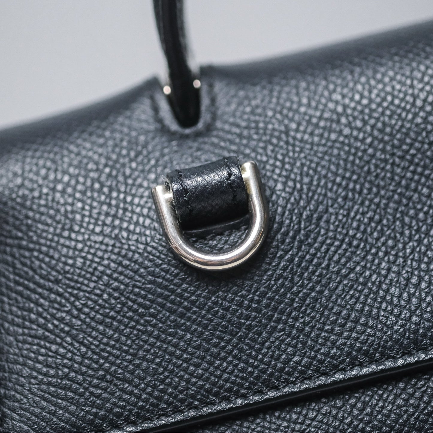 Celine Mini Belt Bag Navy Grained Calfskin Silver Hardware