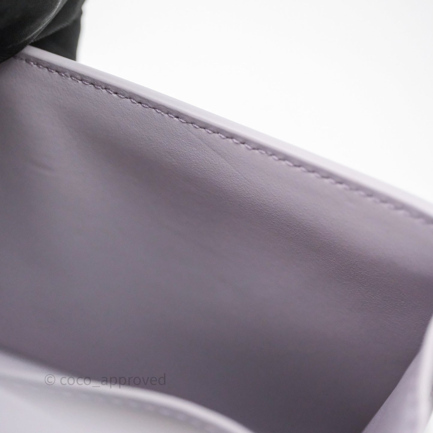 Celine Margo Wallet On Chain in Purple lavender Shiny Calfskin
