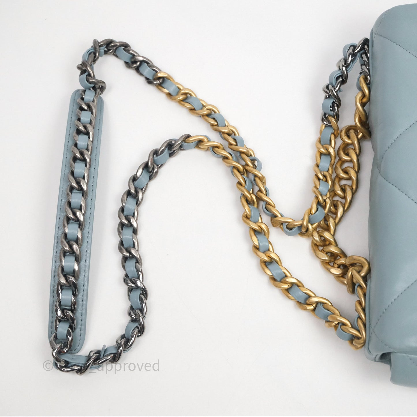 Chanel 19 Small Blue Mixed Hardware