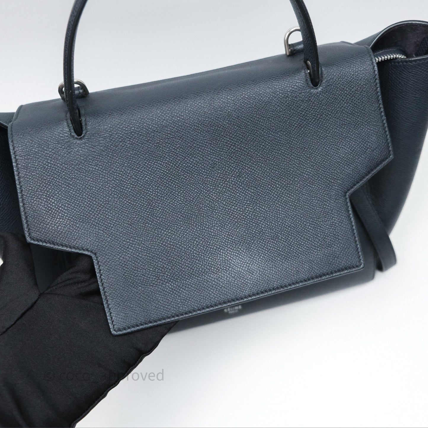 Celine Mini Belt Bag Navy Grained Calfskin Silver Hardware