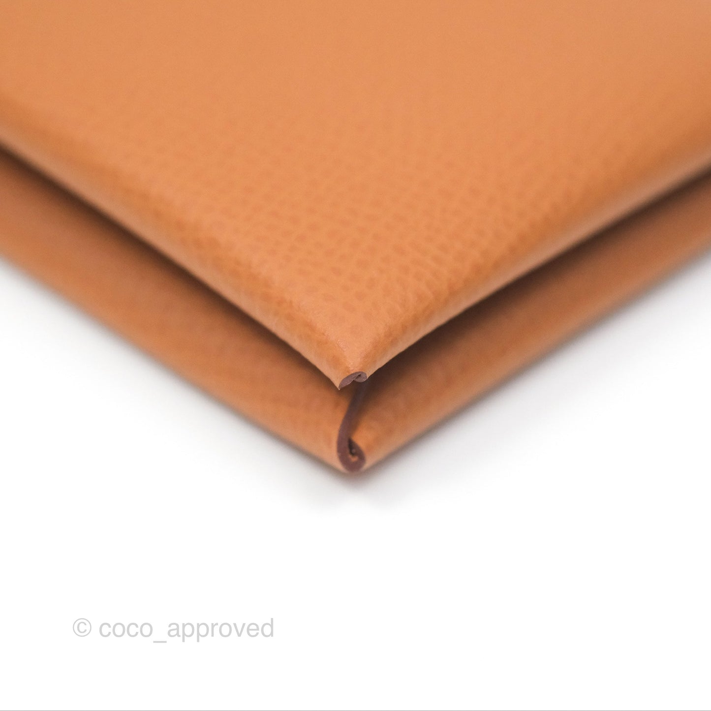 Hermès Calvi Card Holder Gold Epsom