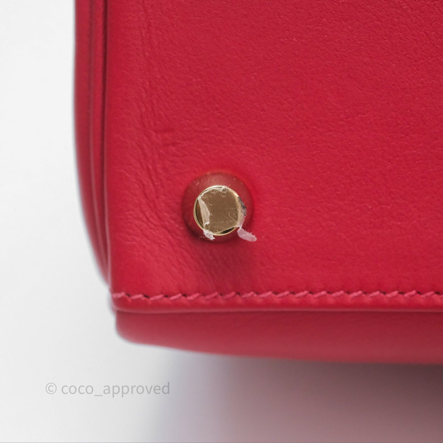 Hermès Kelly II 25 Retourne Swift Rouge Piment 5X Gold Hardware