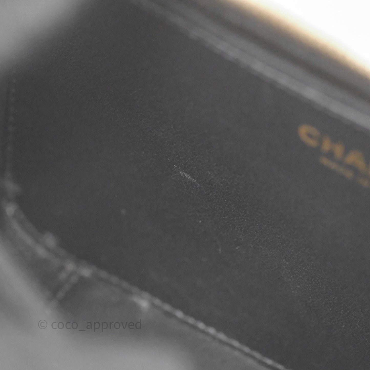 Chanel Medium CC Filigree Vanity Case Quilted Beige Black Caviar