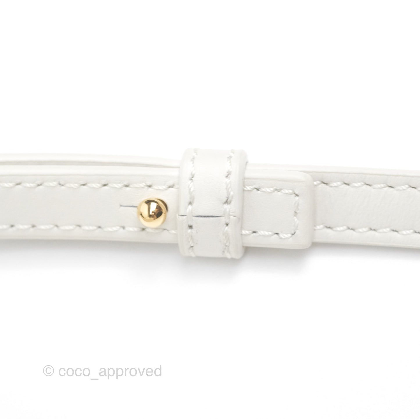 Loewe Mini Puzzle Fold Tote In Shiny Calfskin Soft White/ Paper Craft