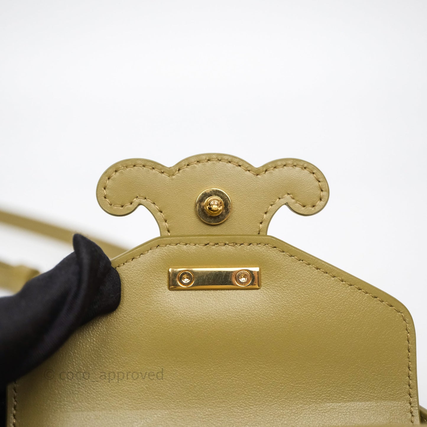 Celine Mini Besace Cuir Triomphe Green Calfskin