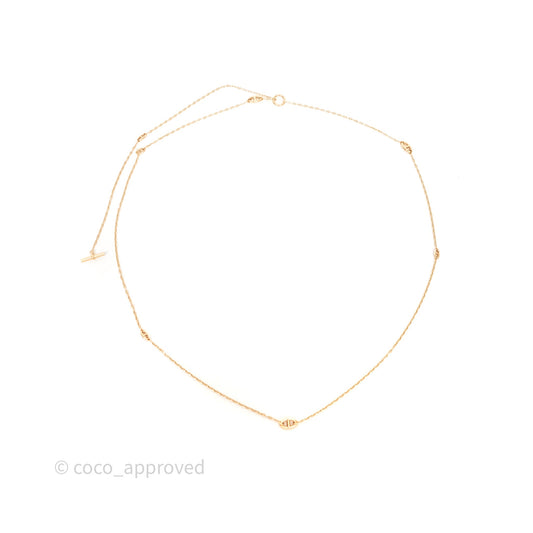 Hermes Sautoir 120cm 18K Necklace Gold Tone