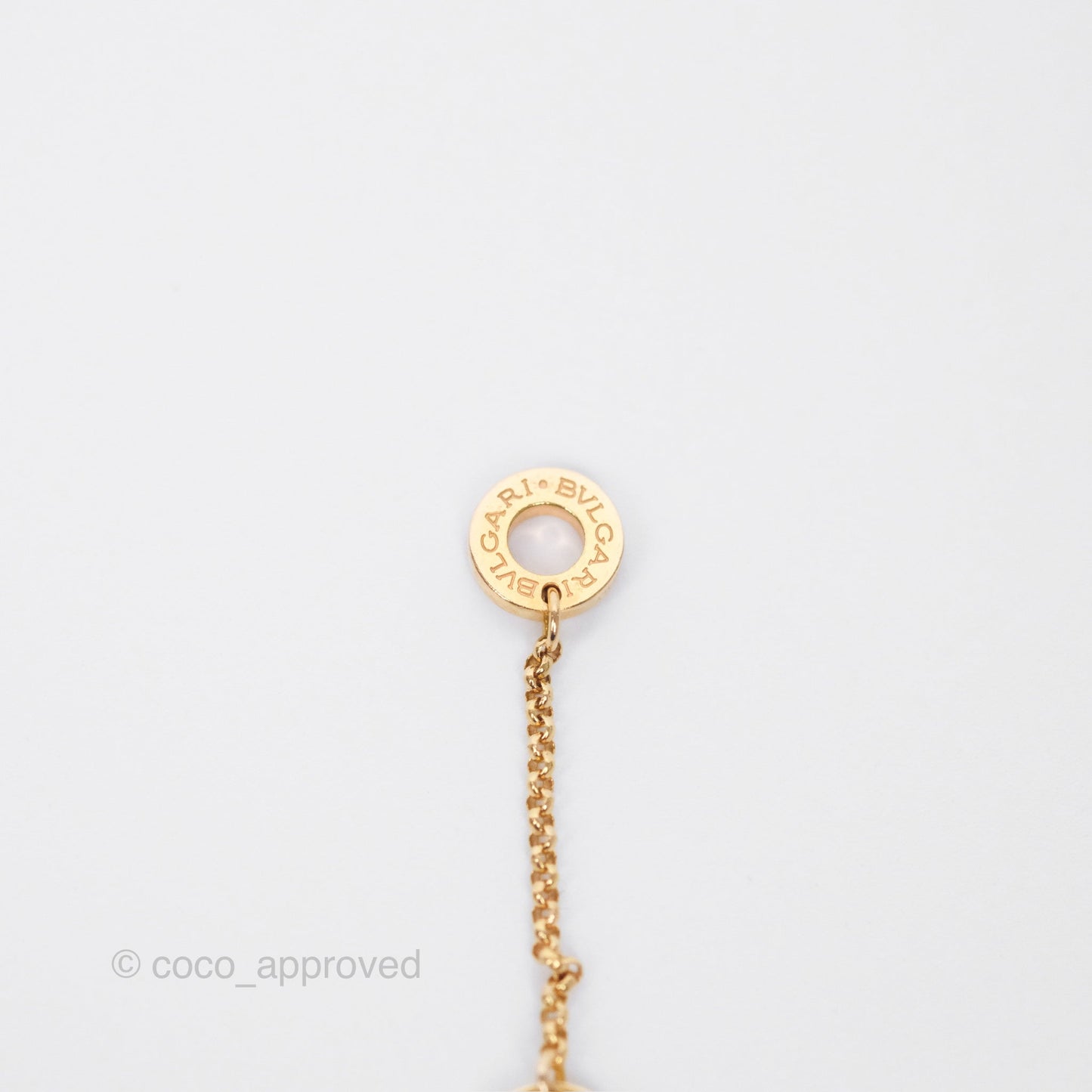Bvlgari Mini Zero1 Necklace Ceramic Bronze Rose Gold