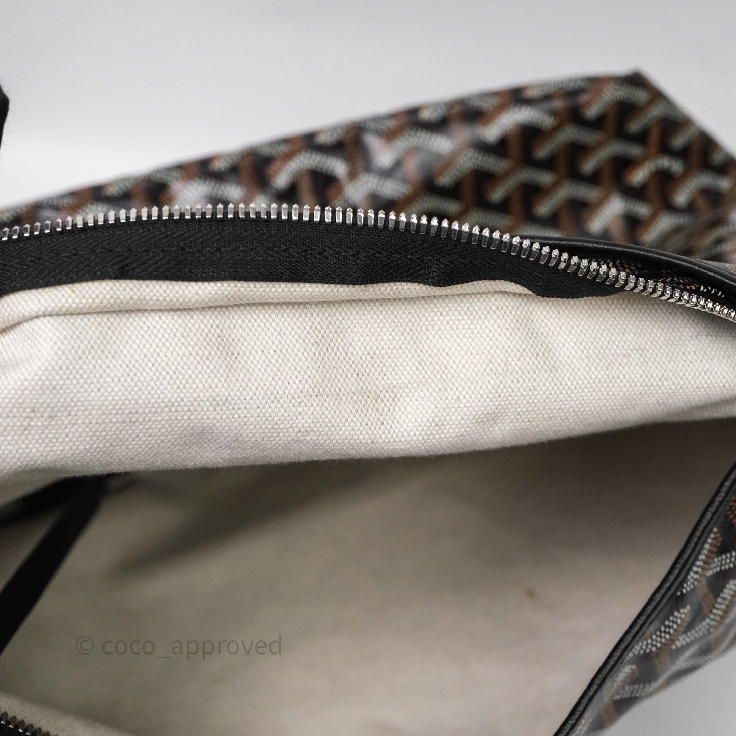 Goyard Bohème Hobo Bag Black Goyardine Canvas