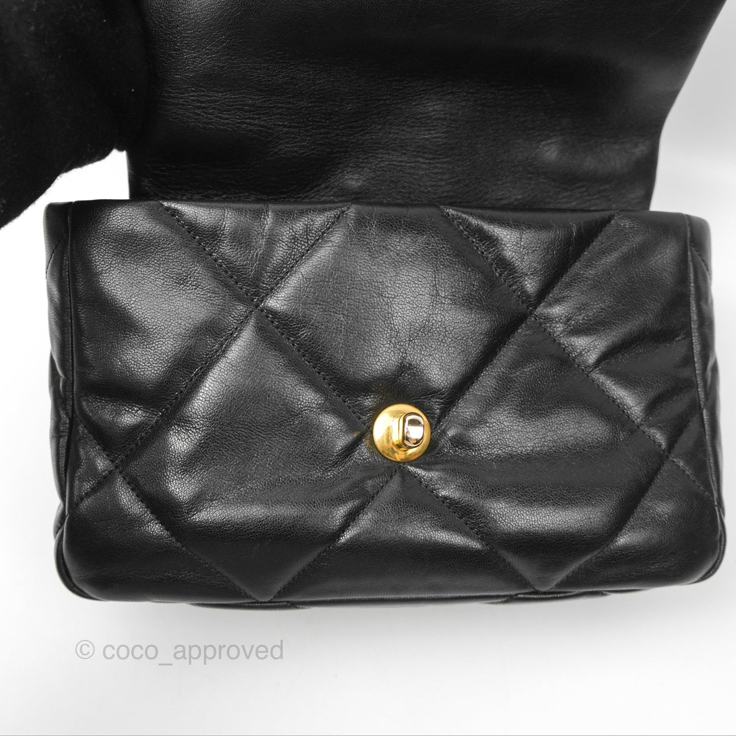 Chanel 19 Small Black Goatskin Mixed Hardware