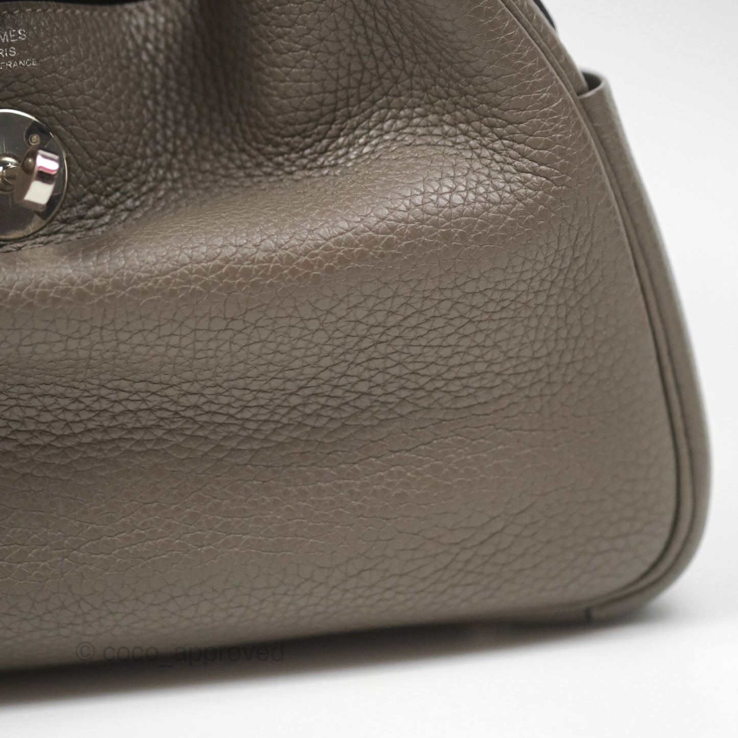 Hermès Lindy 26 Etain 8F Clemence Palladium Hardware