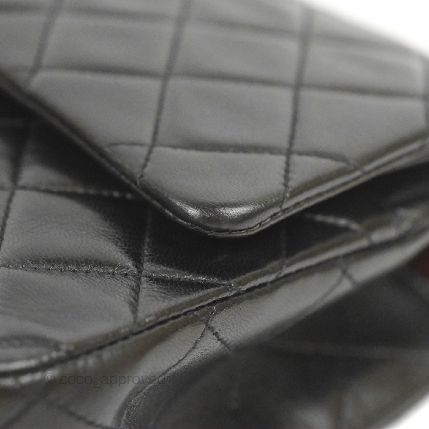 Chanel Vintage Medium Classic Flap Black Lambskin 24K Gold Hardware