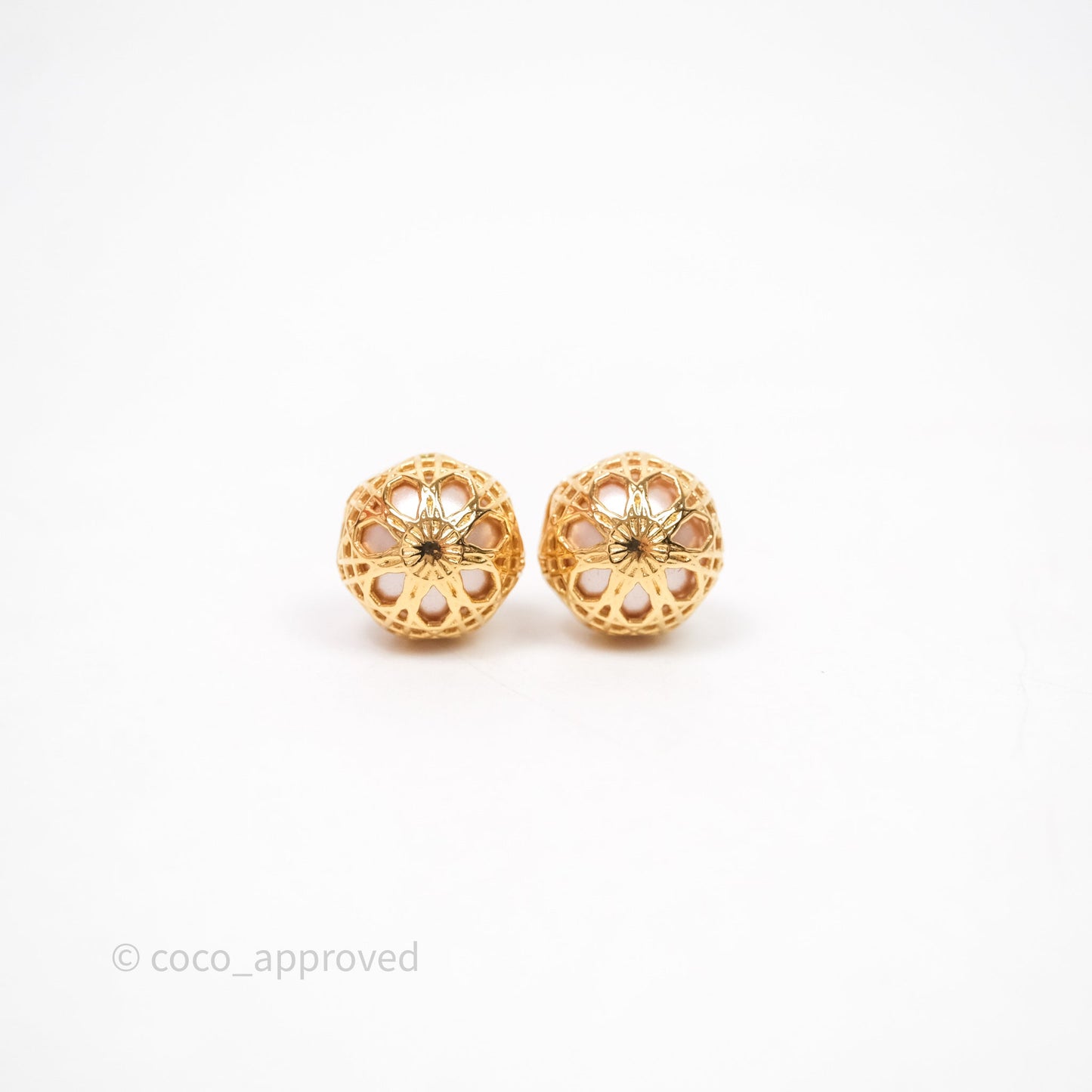 Dior Pink Pearl Secret Cannage Mise En Dior Tribales Earrings