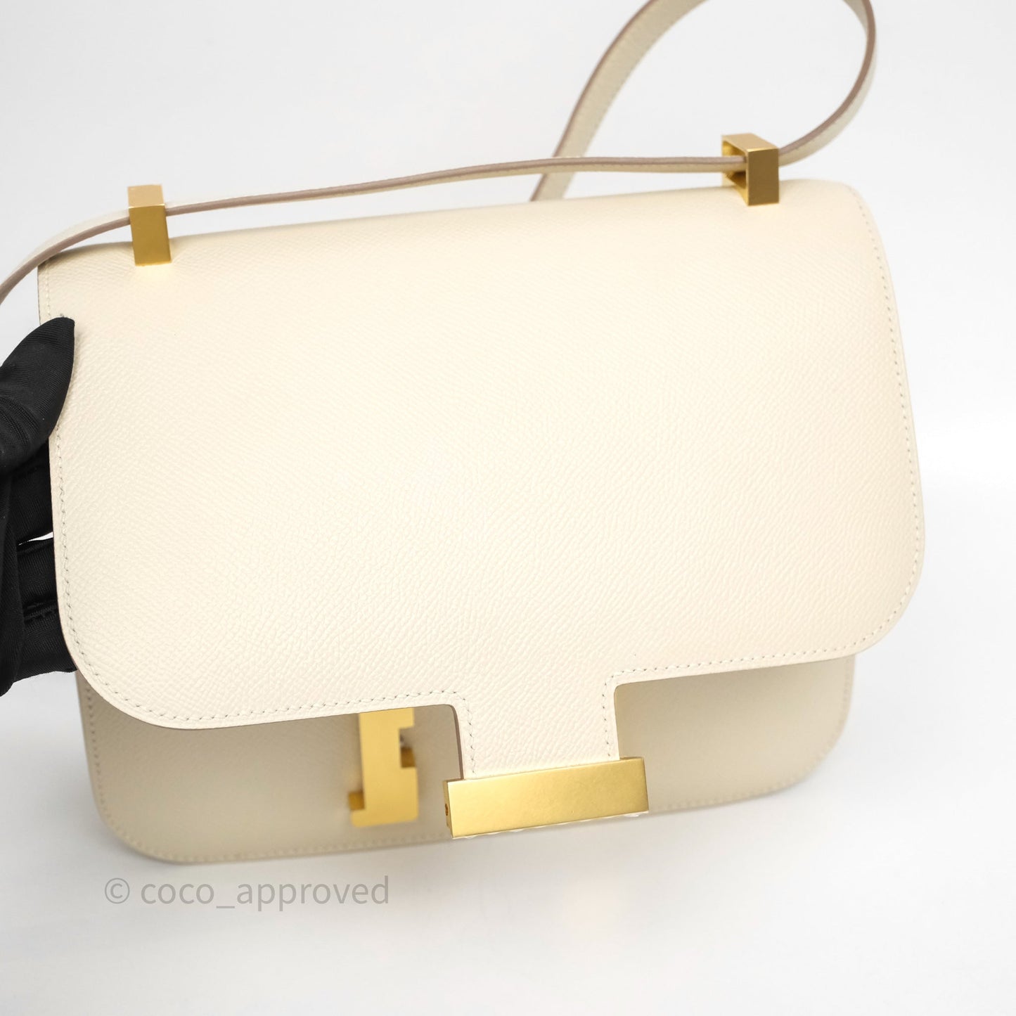 Hermès Constance 24 Craie 10 Epsom Gold Hardware