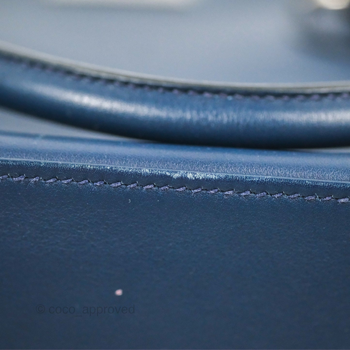 Hermès ToolBox 20 Navy Swift Palladium Hardware