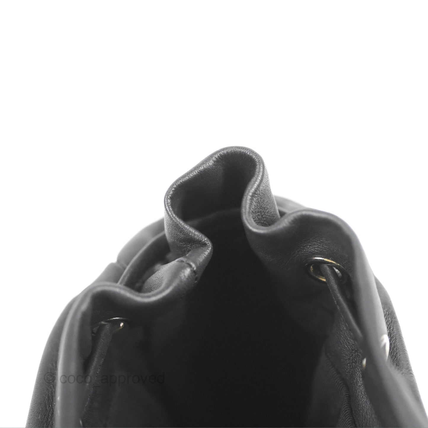 Chanel Medium Chevron Urban Spirit Backpack Black Calfskin Silver Hardware