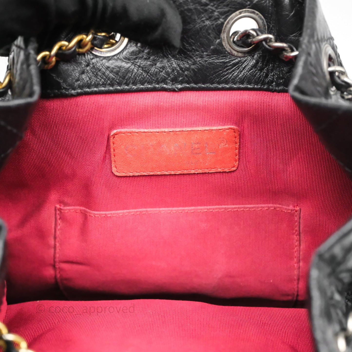 Chanel Small Gabrielle Backpack Black Aged Calfskin